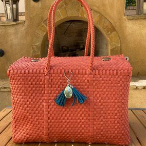 Peli Closed Top Satchel Handbag Handmade Artisan